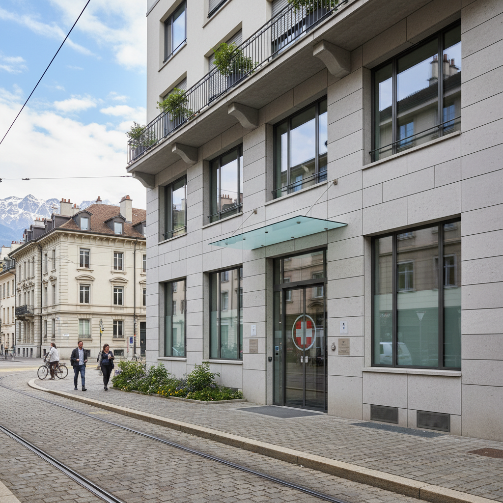 Our dental clinic exterior in Geneva